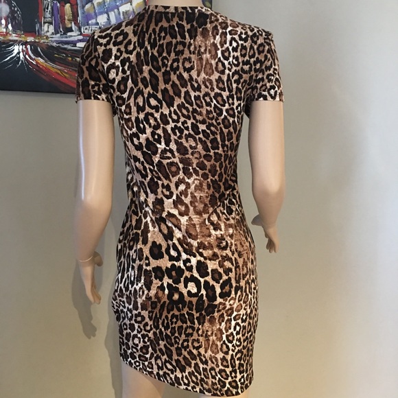Print animal midi dress - Picture 2 of 5